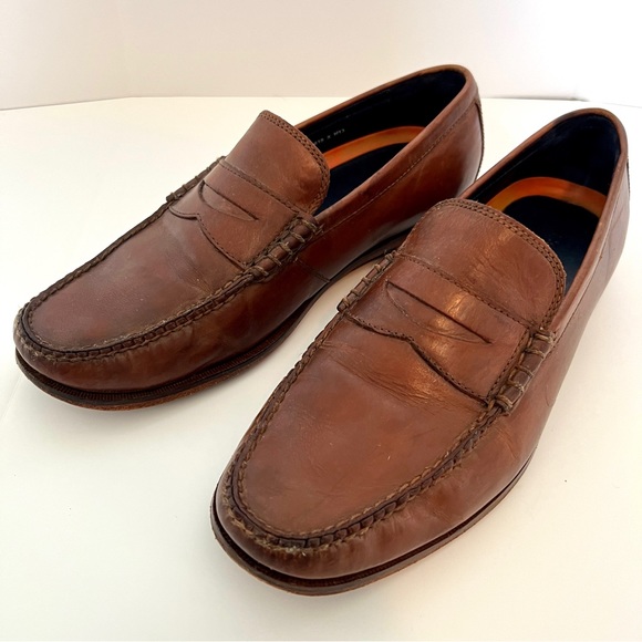 Cole Haan Penny Loafer light brown leather size men’s 9 - Picture 1 of 14